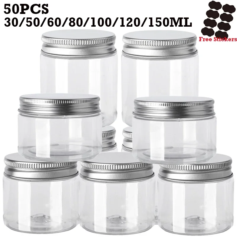 Mason Jar 8Oz - 50 pz/lotto 30/50/60/80/100/120/150ML Barattoli di Stoccaggio
