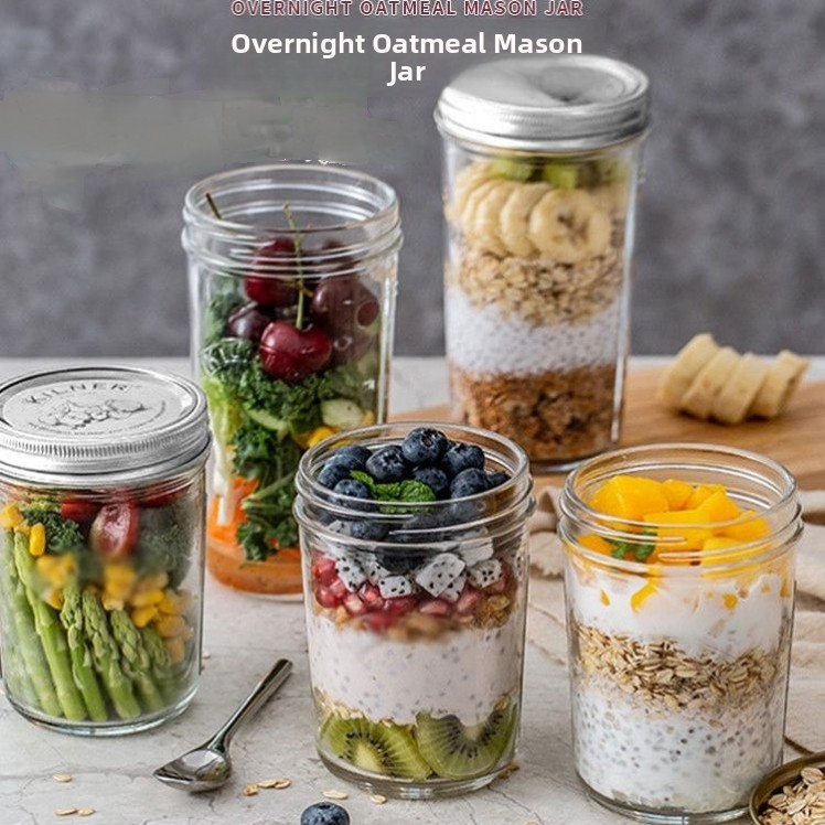 Mason Jar 8Oz - Barattolo di vetro a bocca larga