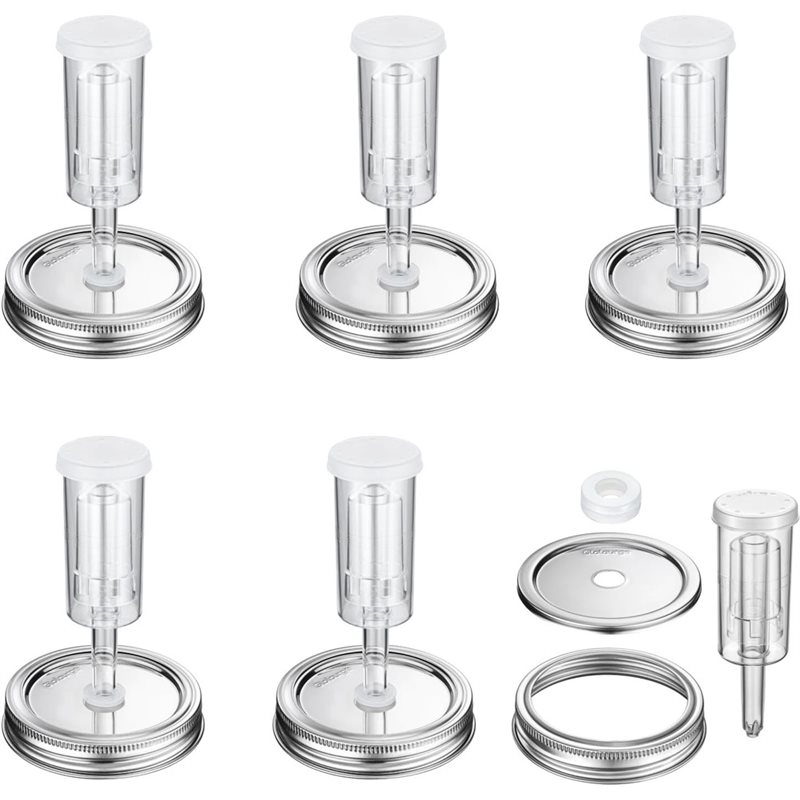 Mason Jar 8Oz - Coperchi per fermentazione DTEW per barattoli