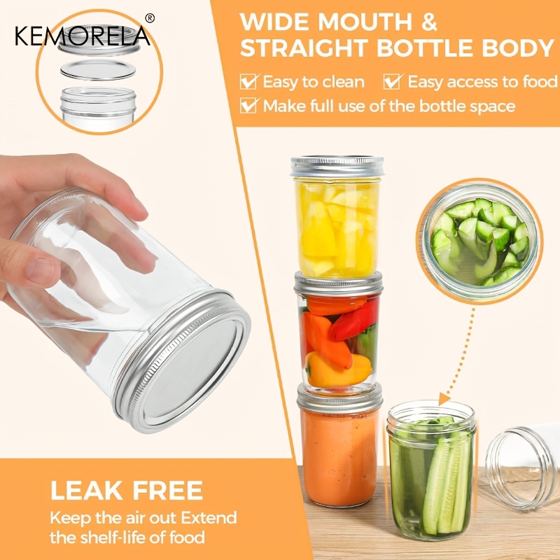 KEMORELA 4PCS Barattoli di vet - Mason Jar 8Oz recensione e prezzo