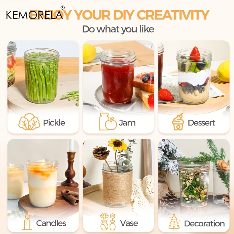 KEMORELA Barattoli di vetro 35 - Mason Jar 8Oz recensione e prezzo